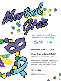 Marteal Gras with Alex Belhaj's Crescent City Quartet (MIOCA Benefit)