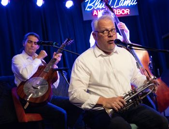 Pete Siers Kerrytown Stompers @ Blue Llama 2023.  Photo Credit: Chuck Andersen
