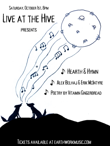Live @ The Hive (artwork by Vitamin Gingerbread)
