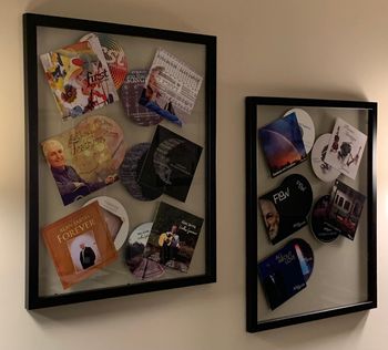 My eleven CDs on the wall of the studio 2
