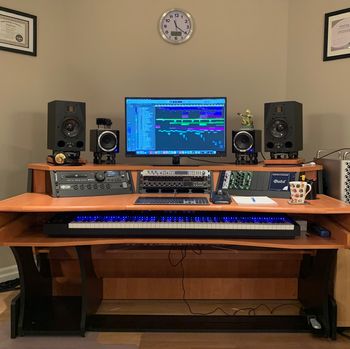 My studio desk
