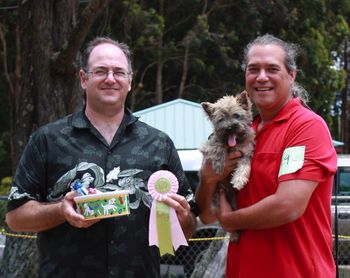 Pete wins Best in Match at the Kona B Match summer 2010. Handled by Paul. Judge Mike Goldstein.
