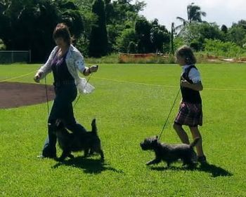 Jax and Lisa, Sara and Faith at the Hilo match
