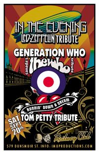 IMU presents IN THE EVENING Led Zeppelin Tribute, GENERATION WHO Canada's Who Tribute & RUNNIN' DOWN A DREAM Tom Petty Tribute 