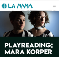 PlayReading: Mara Korper
