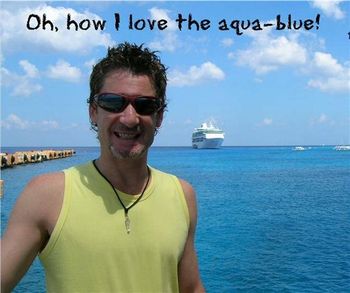 The beautiful aqua-blue!
