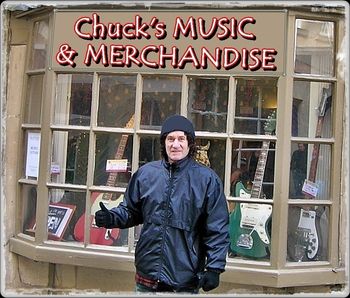 Outside 'Rare & Vintage Guitars': Bath, England.
