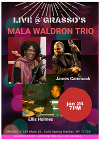 Mala Waldron trio w Jim Cammack & Ellis Holmes