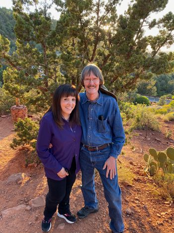 Mirabai & Steve at the Airport Vortex, Sedona, AZ
