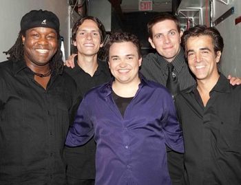 The "Live From NYC" band:  Jakubu, Doug, Mike Noordzy, and Mikey.  Photo by Stephen Sorokoff.
