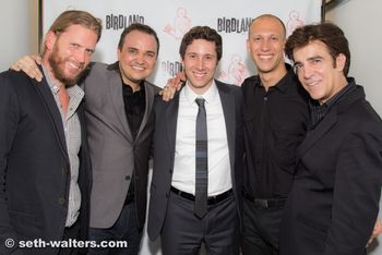 Birdland Birthday Bash Band, 7-22-2013 From L to R:  Mike Preen, me, Randy Napoleon, Danny Young, Michael Thomas Murray
