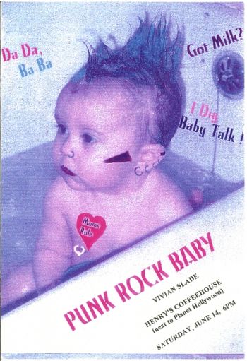 PunkRockBaby using adorable babies to promote yourself- my daughter, Johanna 1997

