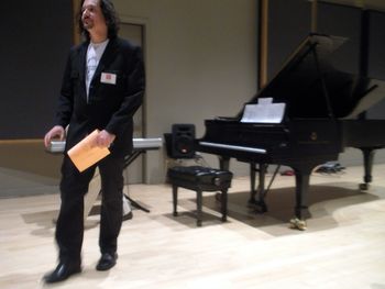 Rubens Salles after performing  solo piano at Jazz at Lincoln Center
