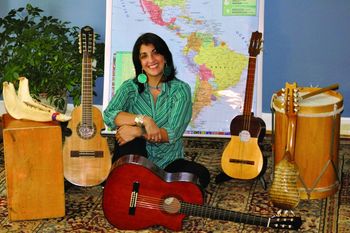 Cecilia with instruments
