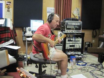Al Berard in the Studio - Producer, musician, recording engineer and all around great guy. RIP my brother!
