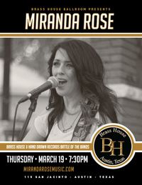 Brass House Ballroom Presents "Miranda Rose"