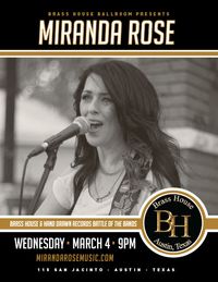 MIRANDA ROSE LIVE at BRASS HOUSE Austin