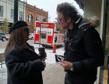 KBK and James Michael from Sixx A.M. and WKLT Traverse City with Omelette and Friends
