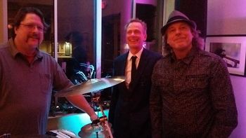 J Ryan Trio's Ryan Janscha and Andy Keyes with COLB's David Ciepluch
