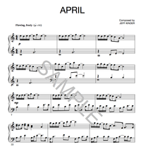 April - by Jeff Kinder Solo Piano Sheet Music