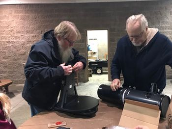 JOHN & CHUCK REPAIRING TELESCOPES
