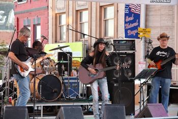 Evel Kneivel Days (1) Left to right:  Mark Iwaniak, Michael McDaniel, Heather Lingle, Lorr Safratowich - photo by Josie Trudgeon
