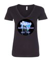 Ladies V Neck T Shirt - "Out Of The Basement" 2021 Tour 