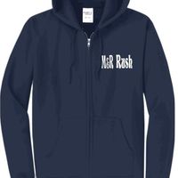 M&R Rush Zipper Hoodie Navy Blue