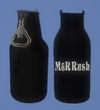 Zipper Beer Bottle Cooler Sleeve with Bottle Opener 