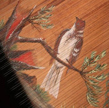 Harpsichord soundboard painting: Keith Hill; Photo credit: Marco Mancinelli
