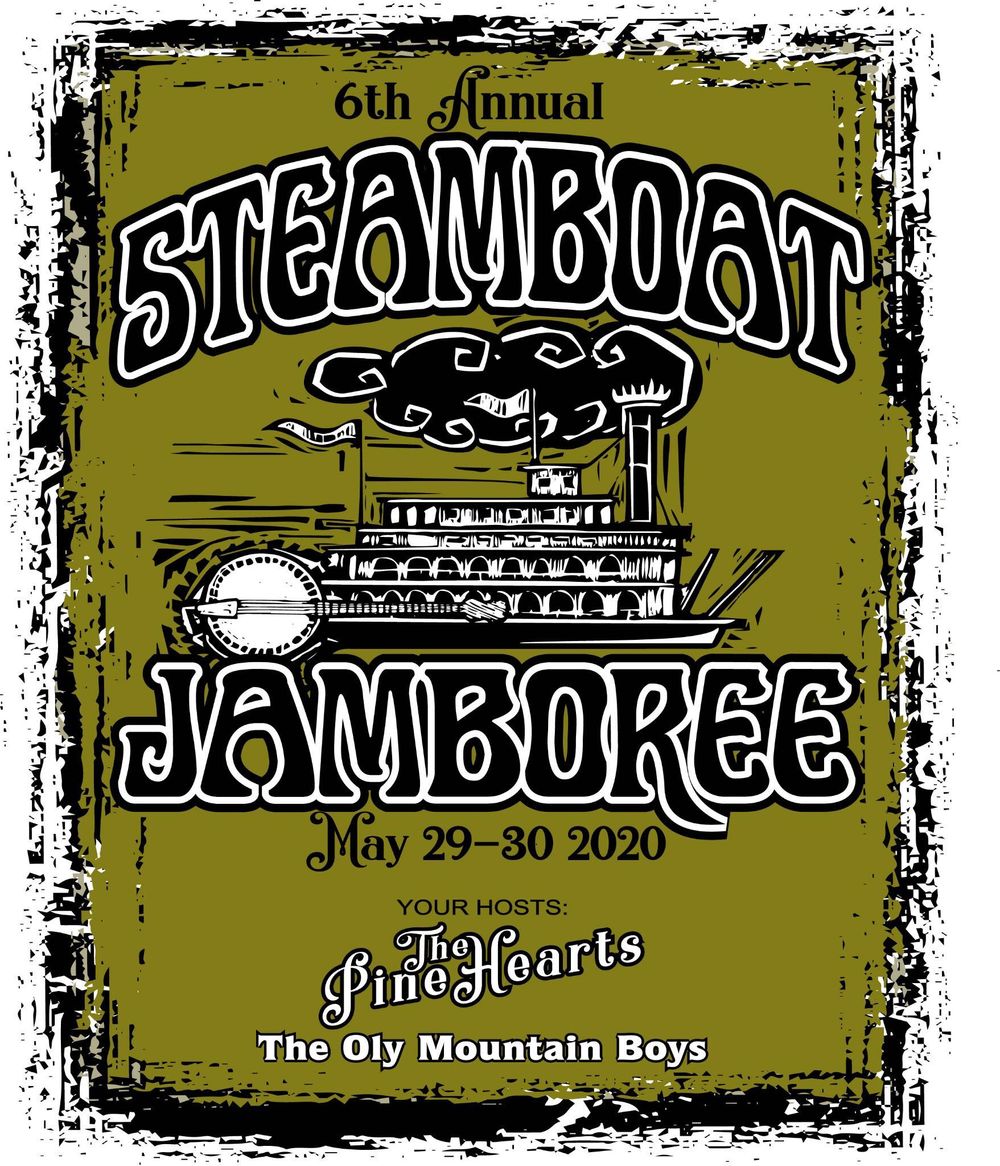 The Steamboat Jamboree is an annual early-summer celebration of bluegrass, Americana, roots, and string music in Olympia’s Steamboat Island area, centered around the cozy and historic Prosperity Grange Hall. Headed into its fifth year, the festival has built a following among Thurston County residents and Pacific Northwest musicians alike.  The Steamboat Jamboree is brought to you by a collaboration of two longstanding Olympia bands (The Oly Mountain Boys and The Pine Hearts). The Steamboat Jamboree showcases fantastic Northwest bands while simultaneously providing a fun, entertaining, and inspiring place to gather and celebrate music and the greater Northwest region! Local businesses provide food, drinks, crafts for sale at the event. Folks are encouraged to come with their voices and instruments, ready to jam at the impromptu circles that pop up around the campfires.    