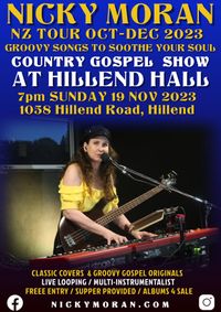Nicky Moran Hillend Hall Country Gospel Show