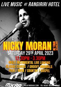 Nicky Moran plays at Rangiriri Hotel with groovy afternoon live music