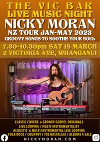 Nicky Moran Live music night at the Vic Bar Whanganui