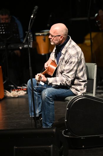 Maciek grooving with the band
