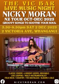 Nicky Moran at The Vic Bar in Whanganui