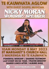 Te Kauwhata Aglow with guest worship leader & speaker Nicky Moran