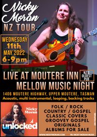 Mellow Live music night with Nicky Moran on the Unlocked Tour