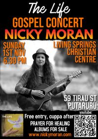 NICKY MORAN The Life Gospel concert Putaruru