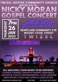 Twizel Outreach Gospel concert with Nicky Moran