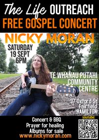 NICKY MORAN The Life Gospel concert and BBQ