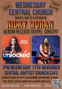 Unlocked concert at Wednesday Central Church (new date)
