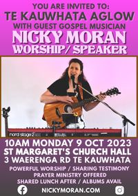 Nicky Moran at Te Kauwhata Aglow