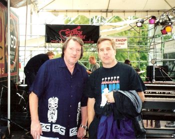 With Brian Auger, the great English jazz organist
