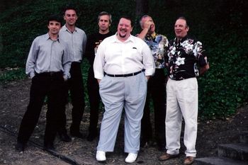 The Paul deLay Band, backstage at the '93 Mt Hood Jazz Festival
