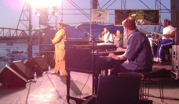 Sitting in with Lucky Peterson @ the Waterfront Blues Fest
