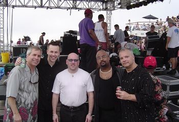 With the Curtis Salgado Band on the Legendary Blues Cruise out of Tampa, FL
