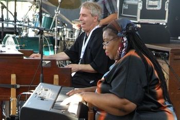 Playing with the late, great Janice Scroggins back in the day.  We paid tribute to Janice and vocalist Linda Hornbuckle at the 2024 WBF.
