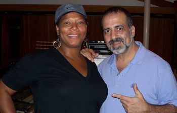 Queen Latifah & Eddie at Conway Studios L.A.
