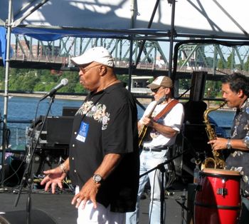 King Louie & Baby James @ the '09 Safeway Waterfront Blues Festival. Since '05, the band was a staple at the festival
